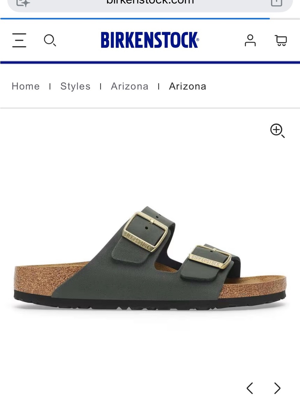 Birkenstock Arizona Two-Strap Sandal in Thyme medium/narrow - Picture 4 of 10